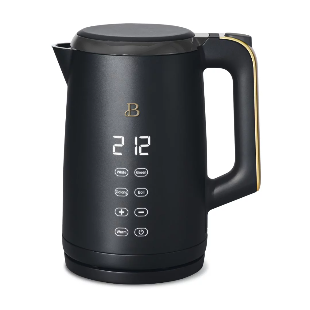 Title 2, 1.7 Liter One-Touch Electric Kettle, Black Port...