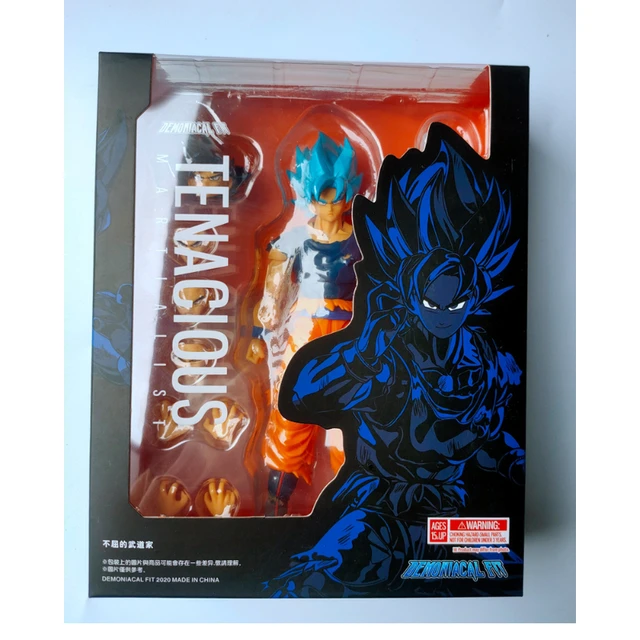 July Reissue In Stock DEMONIACAL FIT Dragon Ball SHF Shining Soul Super  Blue King Fist Goku Anime Action Figure Collection Model - AliExpress