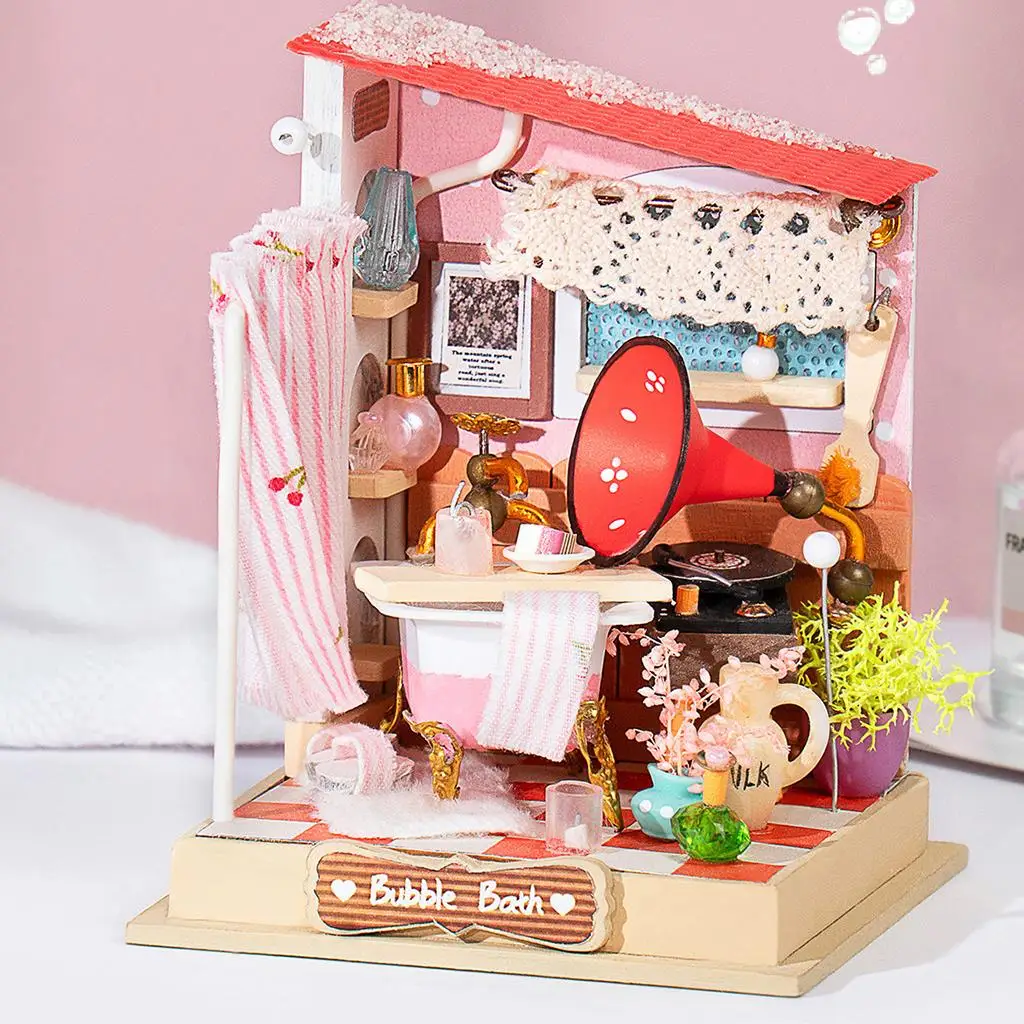 Creative Doll House with Furniture s Cottage Building Gift