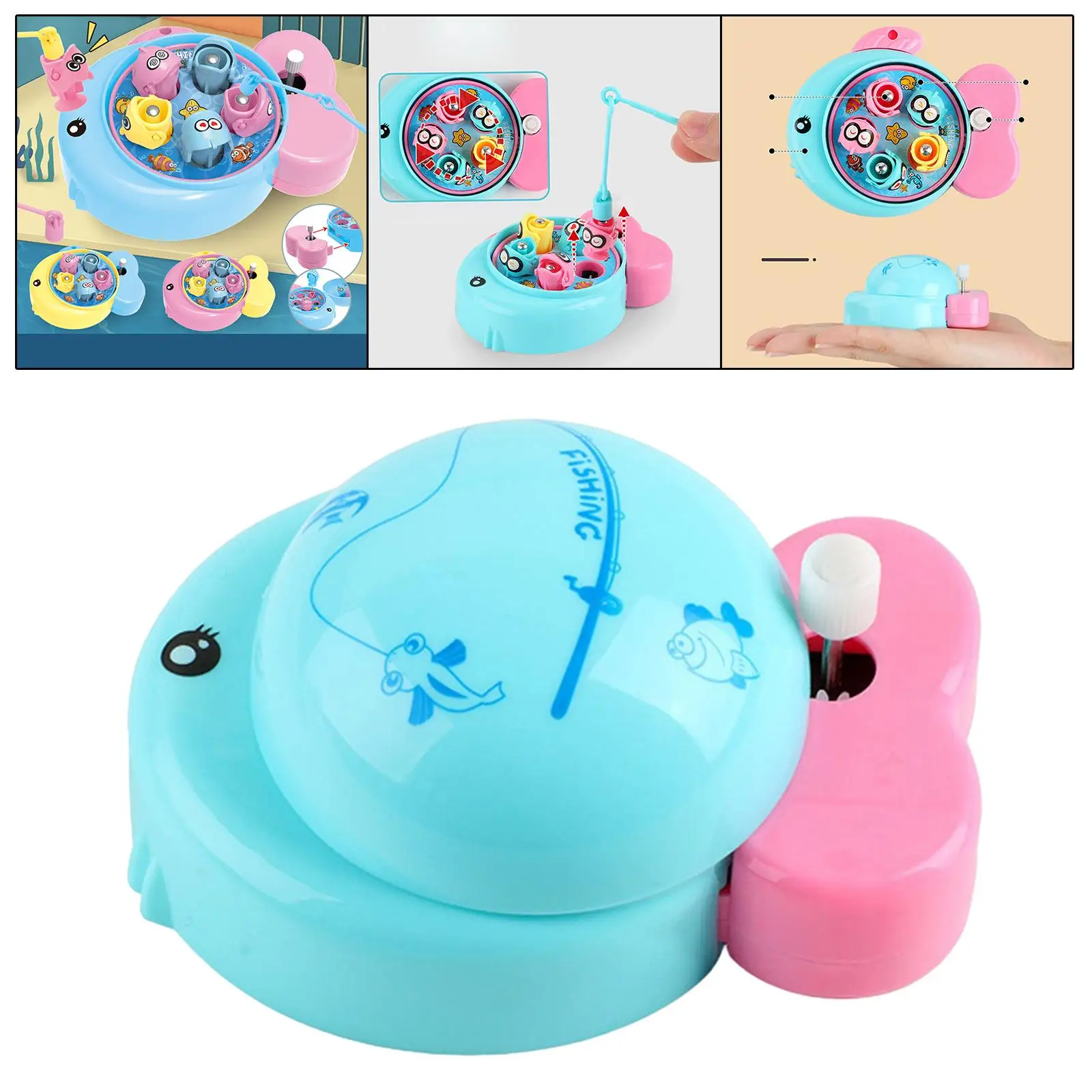 Fishing Toy Preschool Learning Interactive Toys Clock Toy for 3 4 5 Year Old