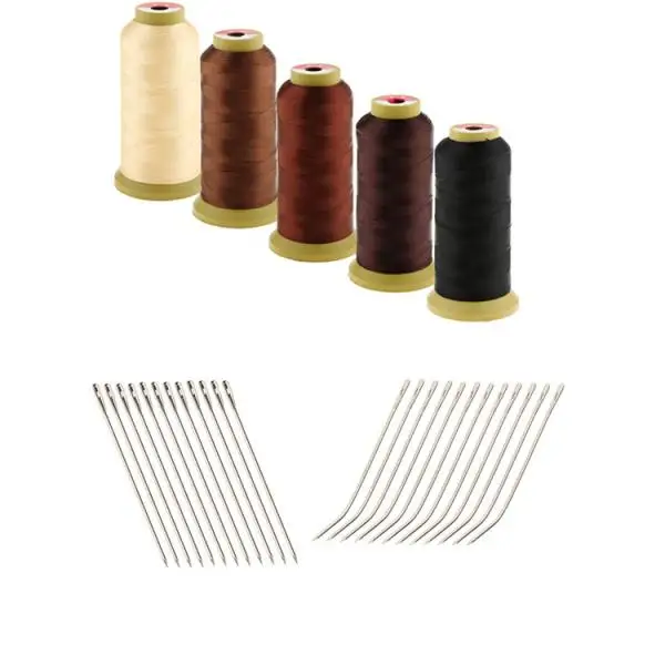 5PCS Hair Sewing Weave Thread PCS ``I+J`` Shape Sew Braids Track Hook Threader Neelde for Extension Decoration