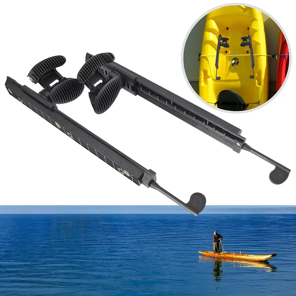 1 Pair Adjustable Kayak Foot  Pedals Kayak Foot Pegs Footrest Rudder Control Foot Controlling Tools