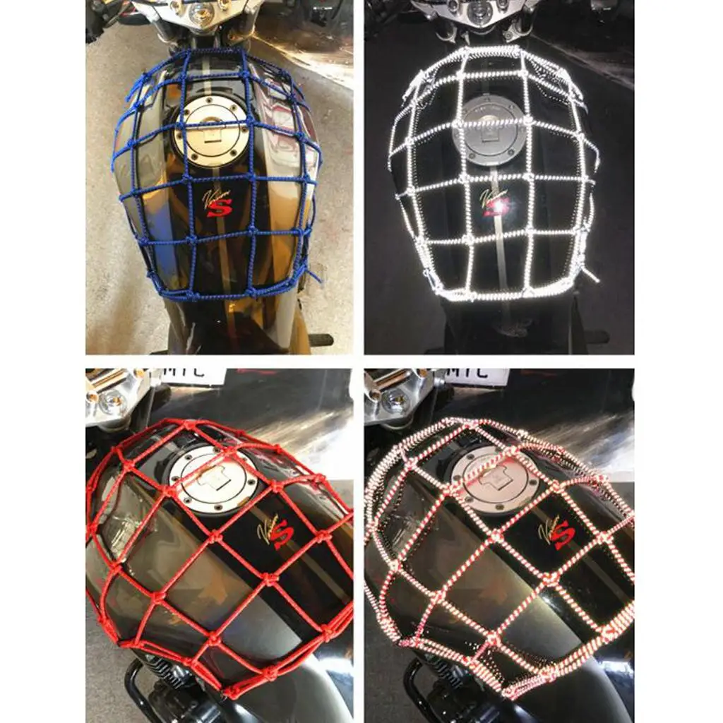 New 40X40cm Motorcycle ATV 6 Hooks   Cargo Luggage Helmet Net Mesh