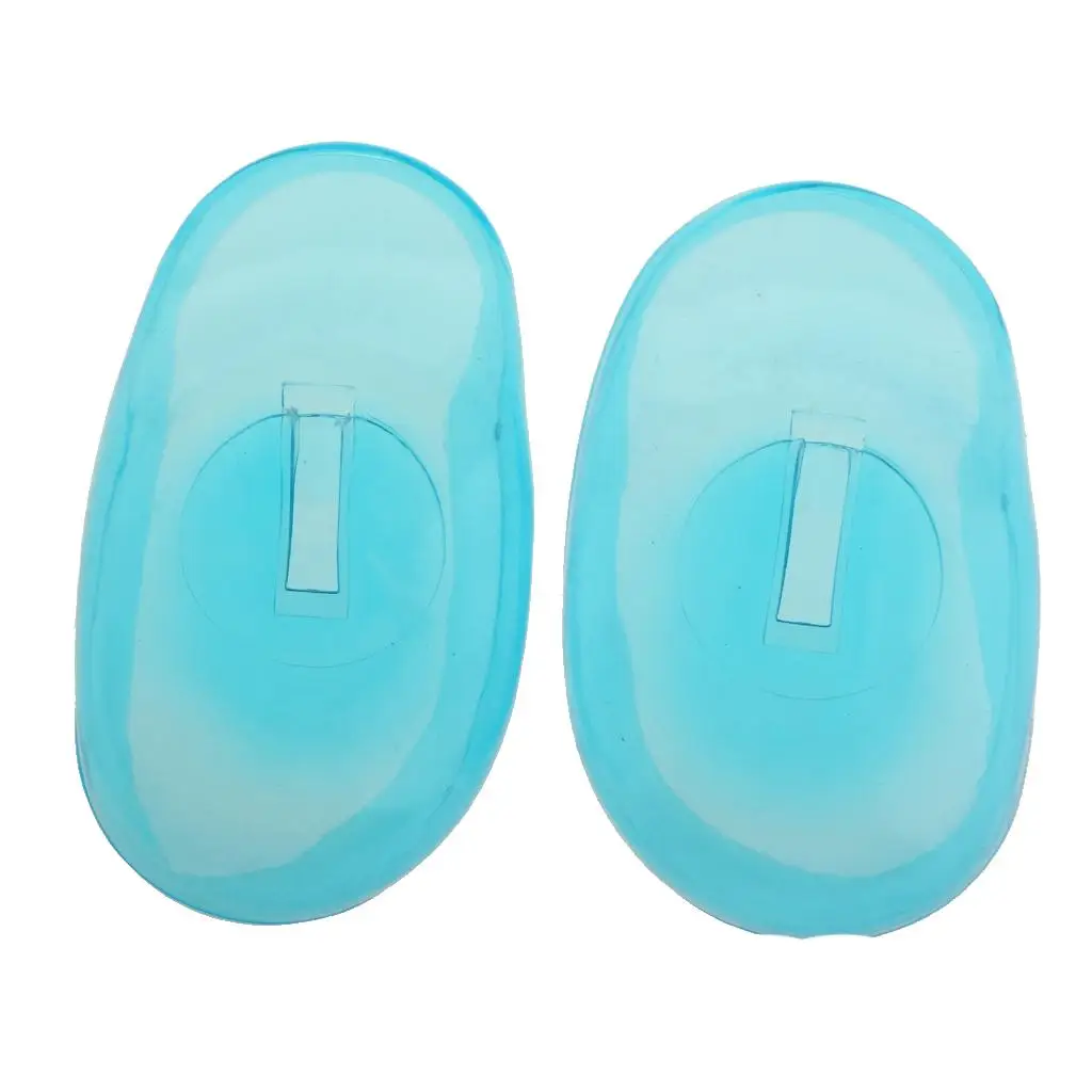 1 Pair  Reuseable Ear Protectors Waterproof Ear Covers for Hair Dyeing Coloring, Shower, Bathing