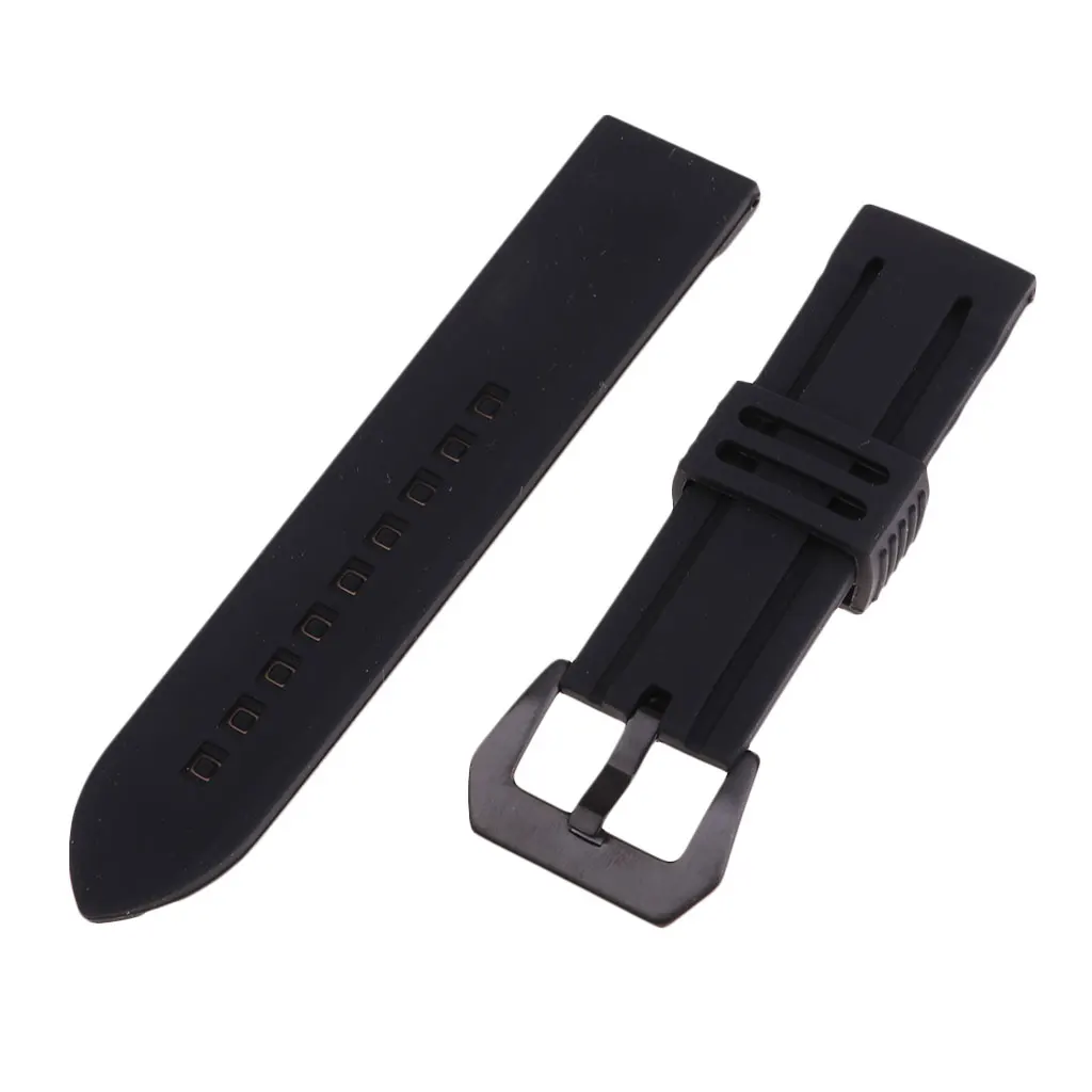 Women Men Soft Silicone Rubber Watch Bands Repalcement  Strap 20mm 22mm 24mm 26mm 28mm