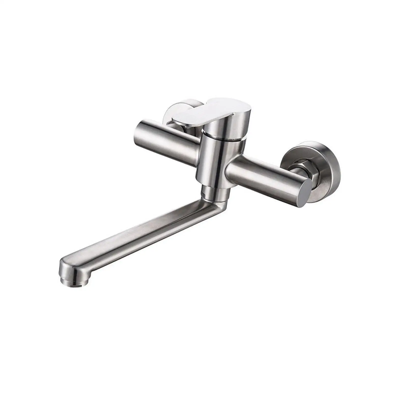 Kitchen Faucet Long Rotate Practical Wall Mount Faucet for Hotel