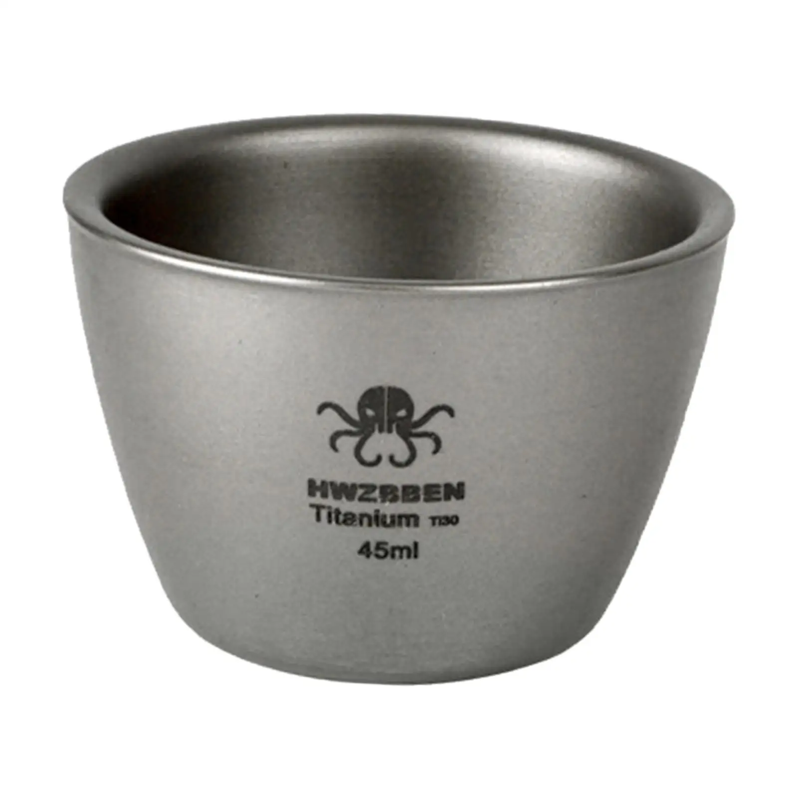 Portable Titanium Cup Double Wall Heat Resistant Liquor Cup Tea Drink Cup