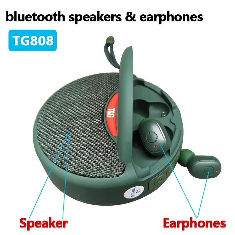 Alto-falante sem fio Bluetooth e fone de