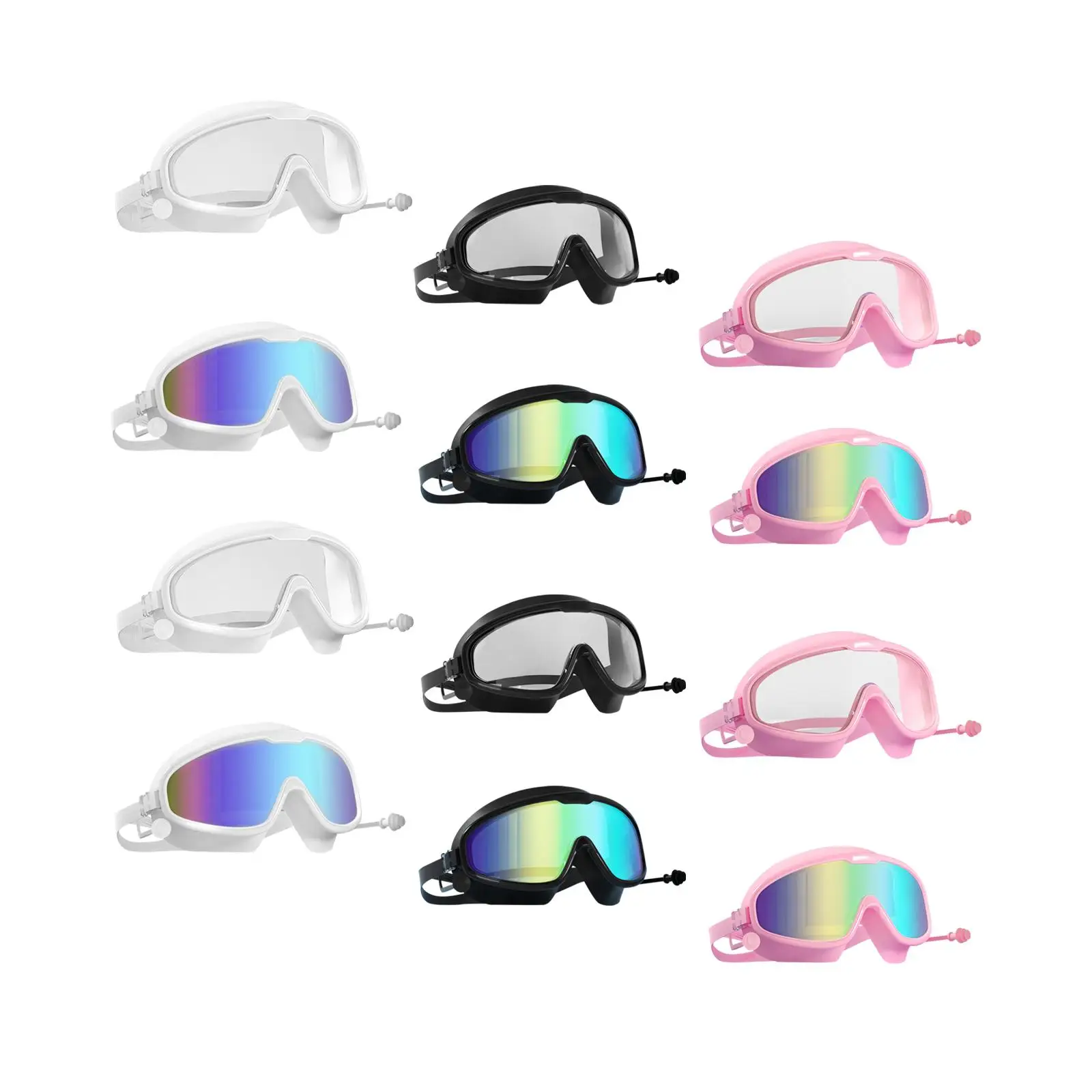 Swimming Goggles Swim Glasses with Ear Comfortable Diving Eyewear