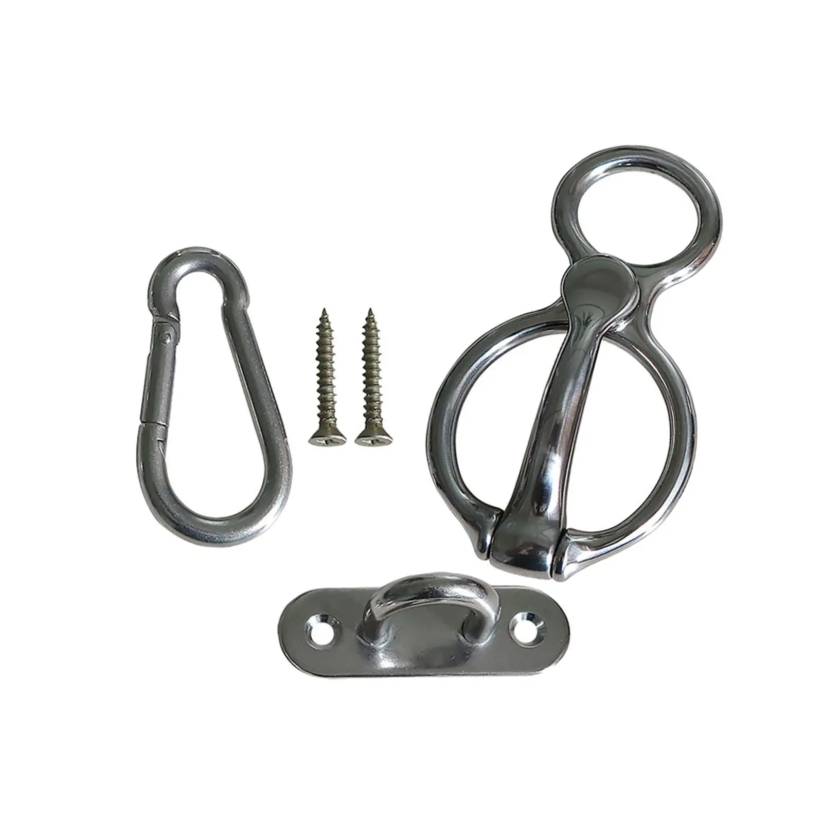 Horse Tie Ring Durable Stainless Steel Prevent Horses from Pulling Back Livestock Tie Off Training Equipment Stable Accessories