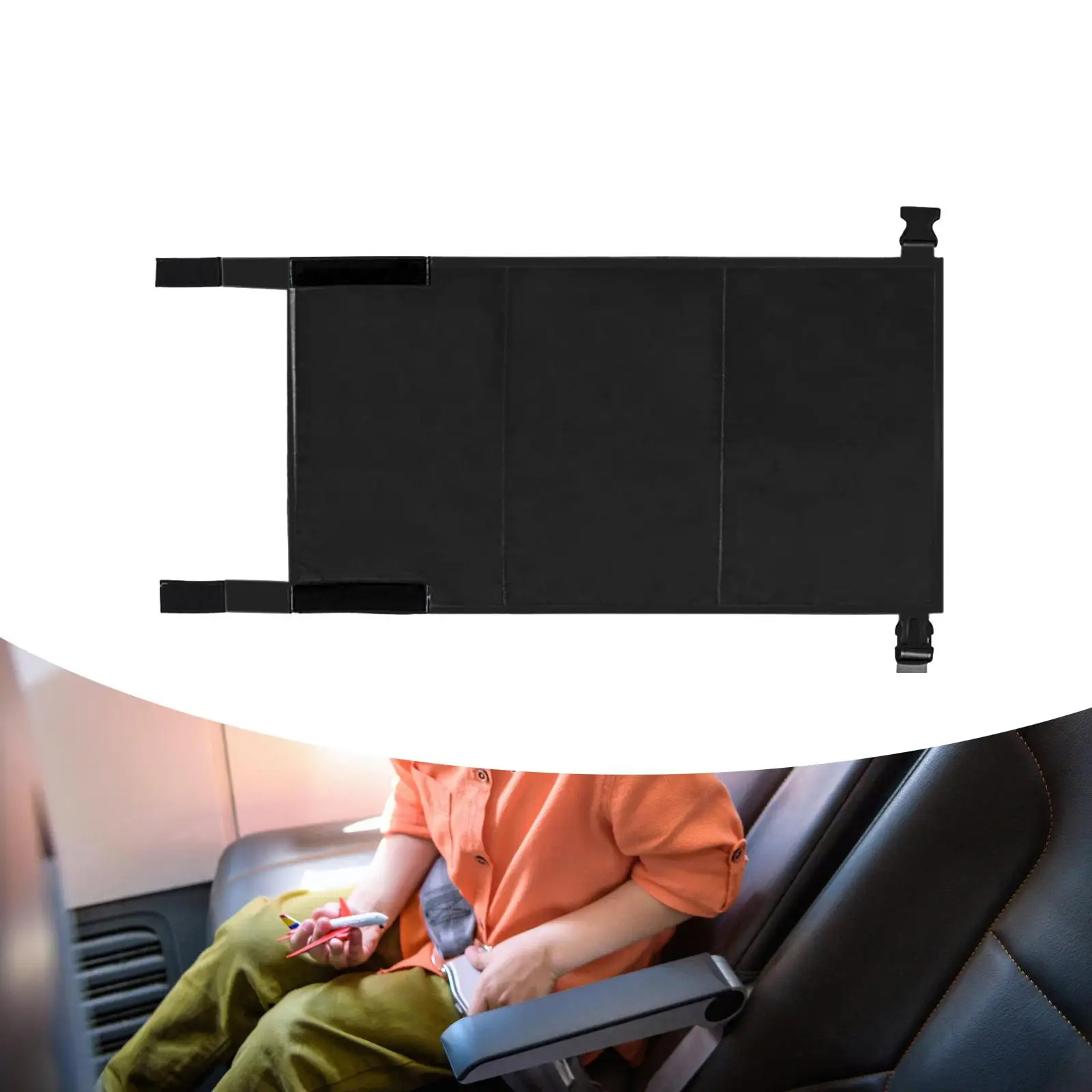 Airplane Seat Extender Compact for Kids to Lie Down on Plane Adjustable Seat Cover Kids Airplane Footrest Airplane Foot Hammock