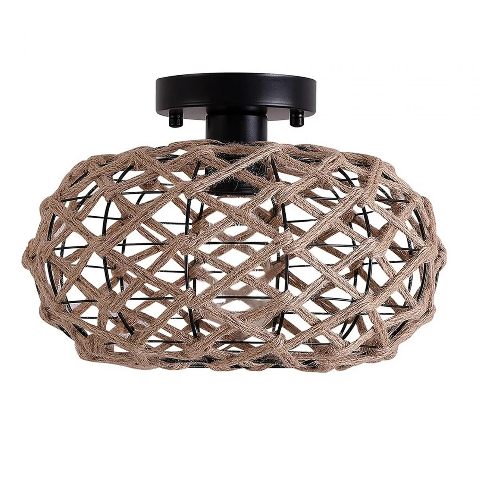 Woven Lampshade Bedside Lamp Ceiling Lamps Floor Lamps Hanging Pendant Lighting for Cafe Kitchen Outdoor Living Room Restaurant