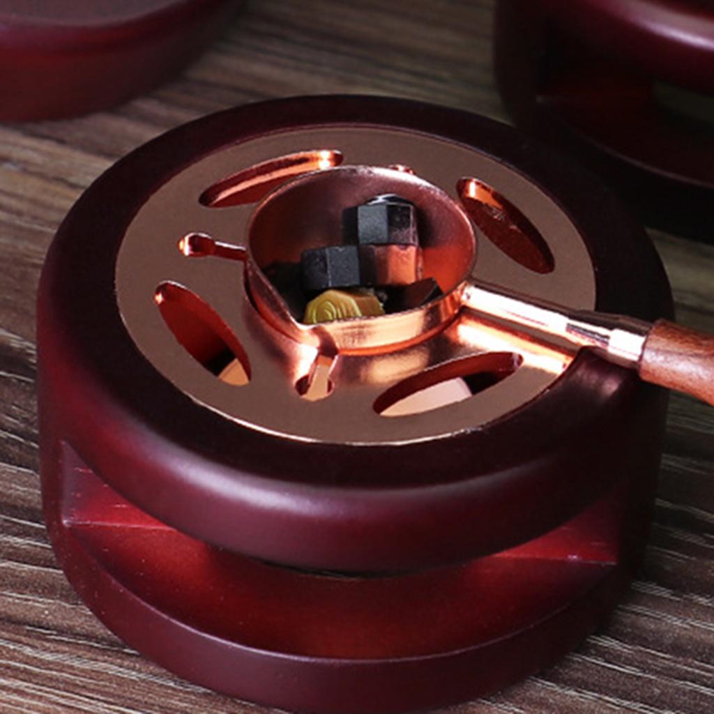 Wax Seal Kit, Hollow Romantic Easy to Use Rose Gold Writing Letters Heat Resistant Heater Stove Pot for DIY Crafts Tool Candle