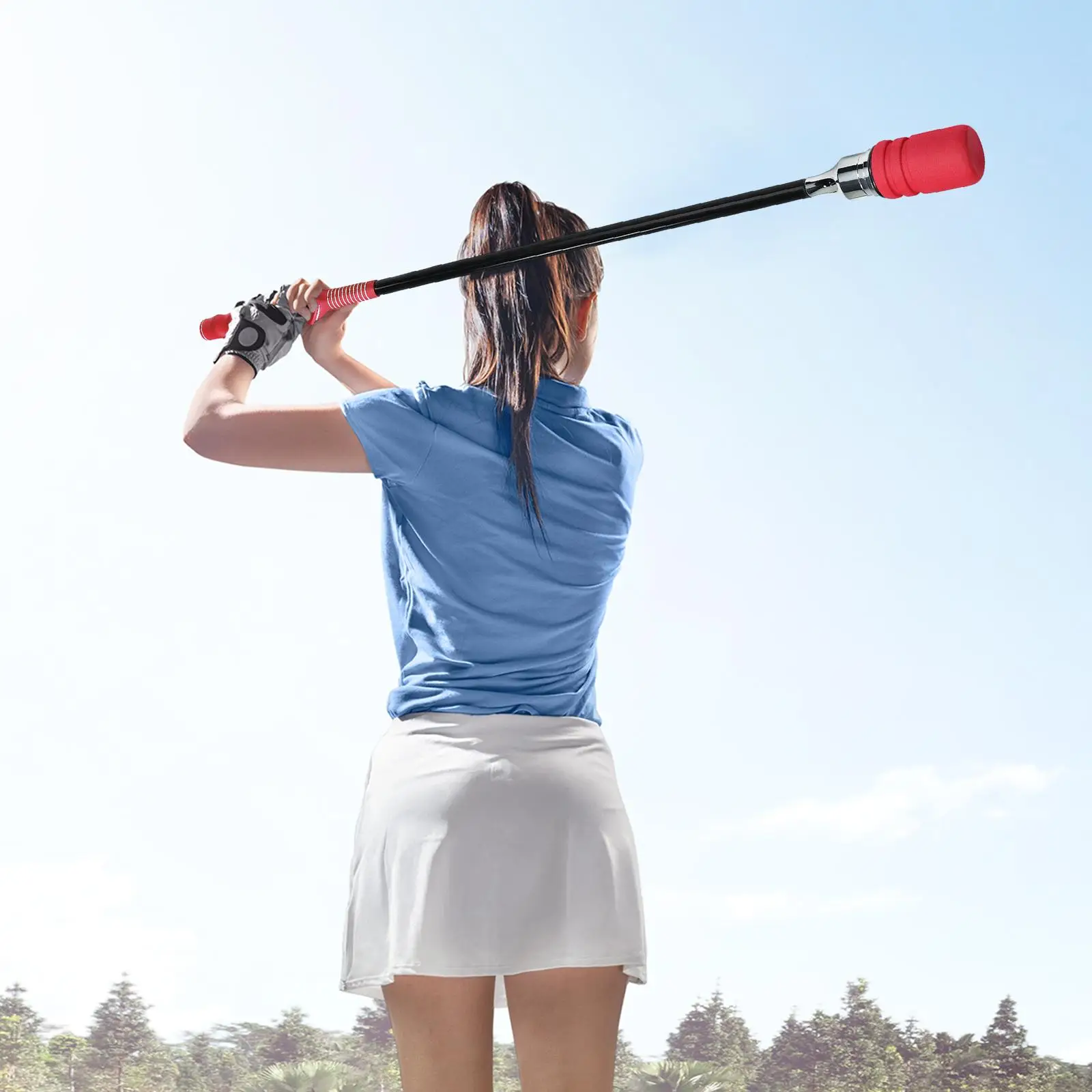 Golf Swing Trainer Flexibility Position Guide Warm up Rod for Position