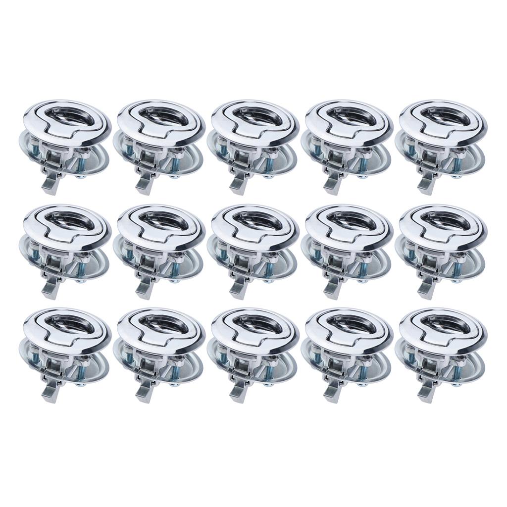 15Pcs Stainless Steel Flush Door Pull Locker Latch Boat Lift Handle