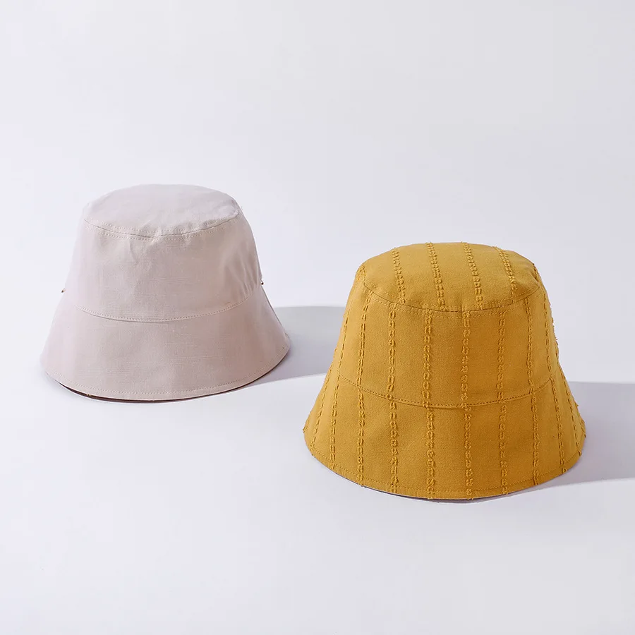 2022 New Fashion Summer Sunscreen Fisherman Hat Anti-ultraviolet Bucket Hats Big Brimmed Hat Spring Sun Hats for Women best bucket hats