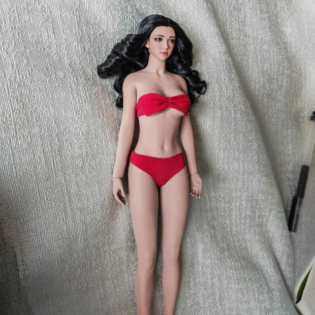 Female Body S48A -Medium Bust - Pale - No Head - Detachable Feet - TBLeague  1/6 Scale Figure