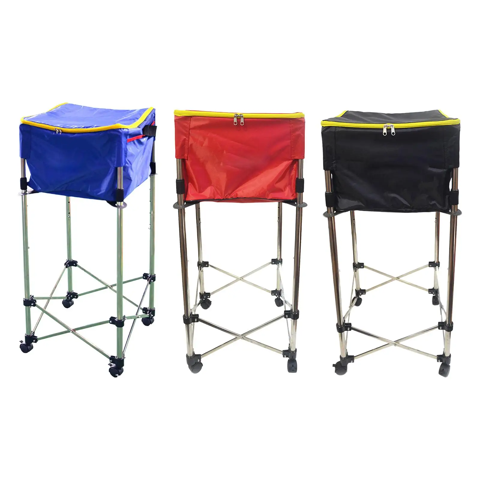 Tennis Ball Cart Removable Professional Large Capacity Tennis Ball Collection Cart with Wheels for Baseball Softball Tennis Ball