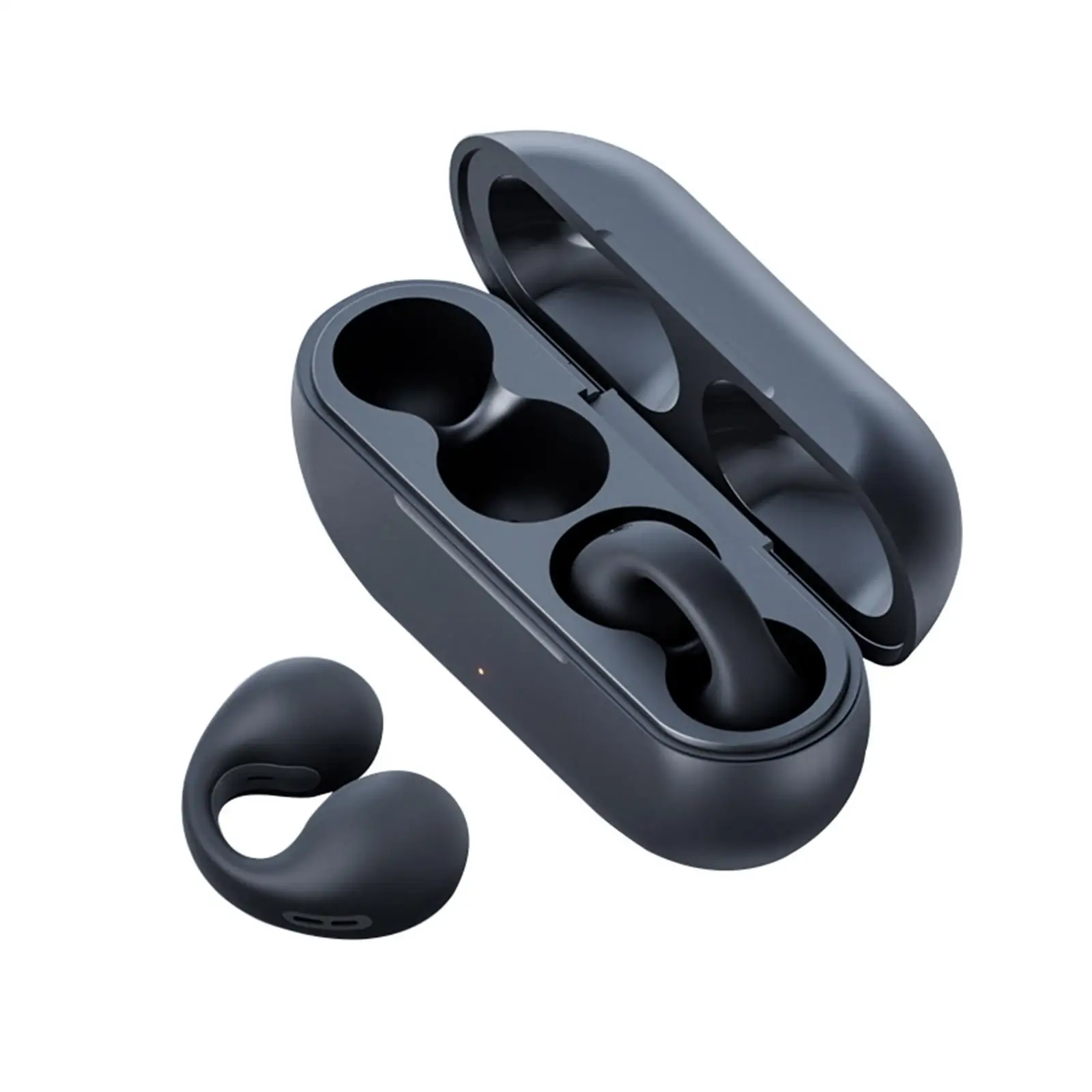 Clip On Wireless Earphones Calling Low Latency Comfortable to Wear Hands Free Sport Earbuds Headset for Workout Driving Business