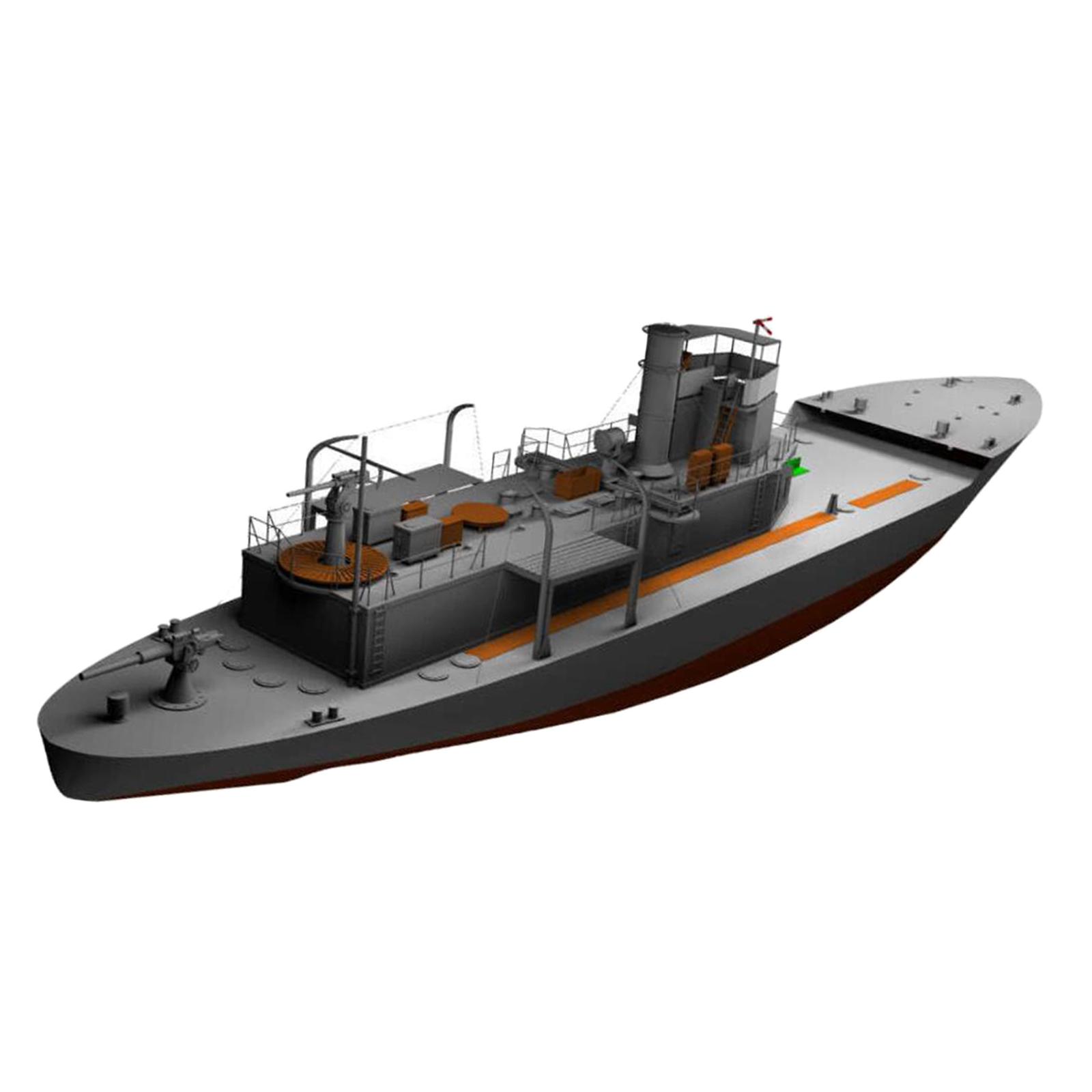 Patrol Boat Arts Crafts Papercraft DIY Toys 1/100 Modern Style Patrol Boat Model Kits for Desktop Ornaments Home Decor Kids Gift