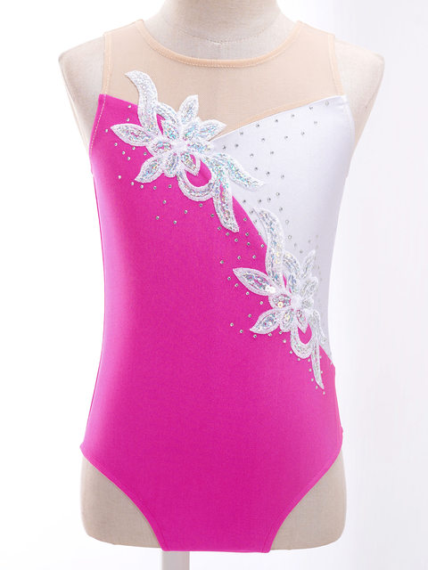 Body Per Ginnastica Artistica Bambina - American Pride, Senza Maniche, Nuovo