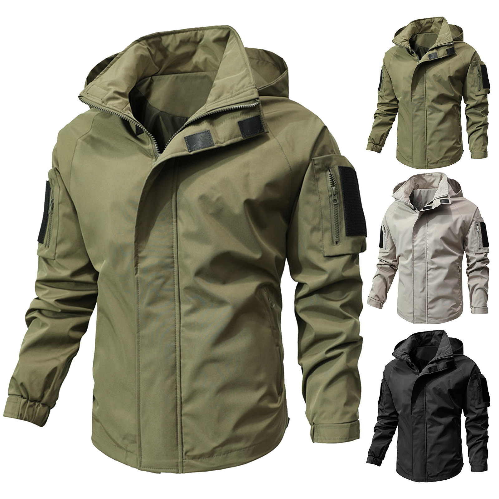 Description Picture 2 of itemMen'S Mountaineering Suit Fast Drying Windbreaker Winter Windproof Outdoor Jumper Sportswear Fleece Warm Jacket Mont Erkek