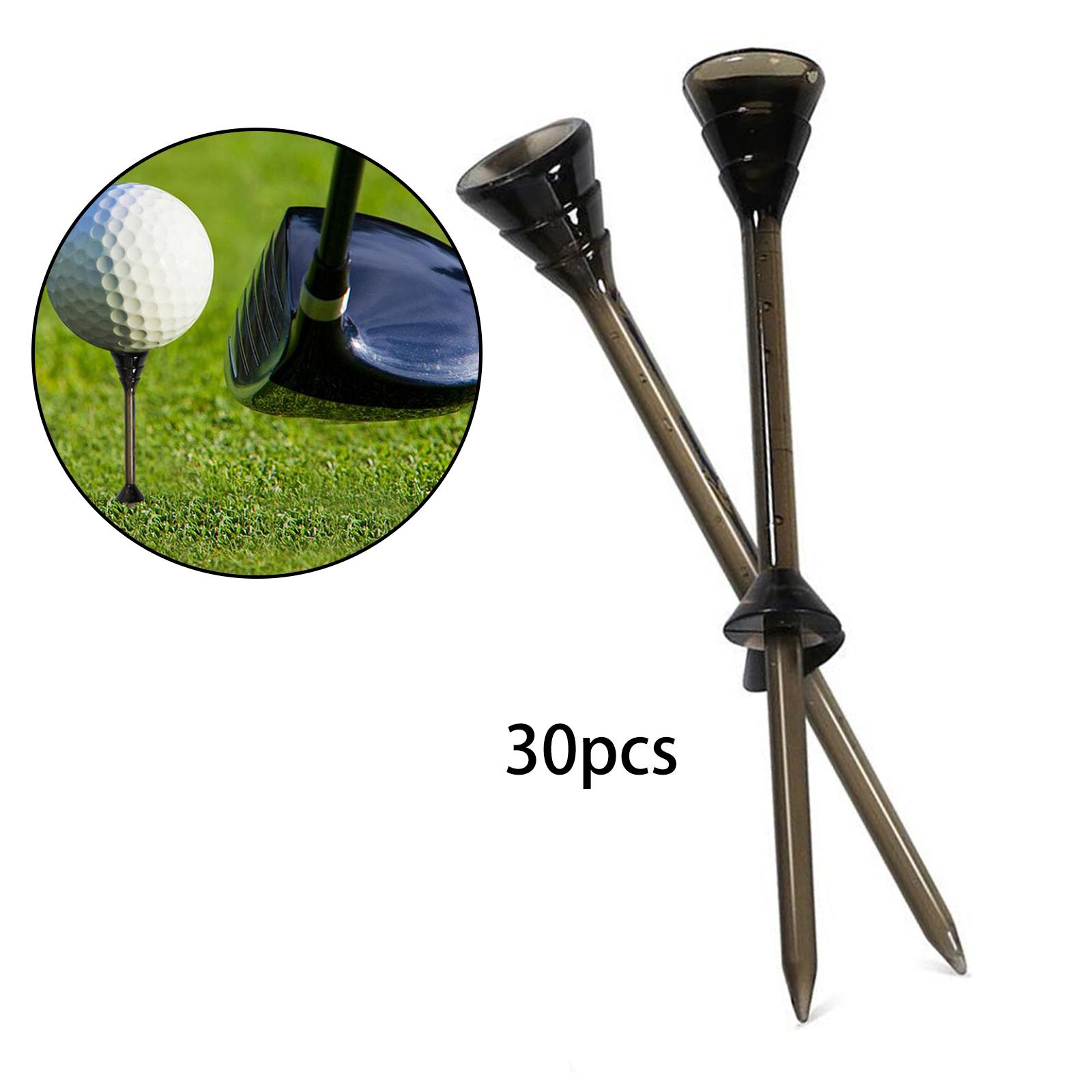 30Pcs Golf Club Tees Tool 83mm Durable Training Training Practice Beginner Golfing Stable Unbreakable Golf Down Tees