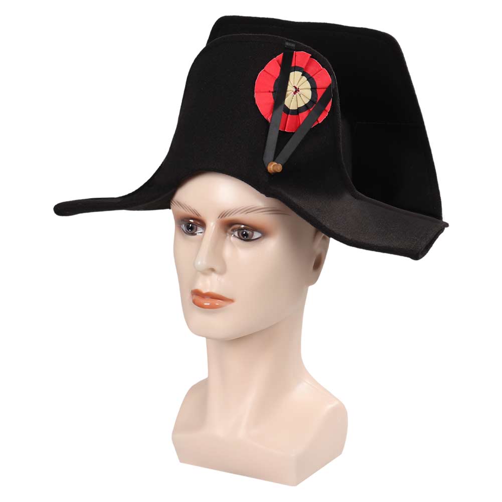 Napoleon Hüte Cosplay Admiral Bicorn Hut Französisch Kapitän Kappe Halloween Karneval Kostüm Zubehör Prop Geschenke Für Erwachsene Männer – Detail 2