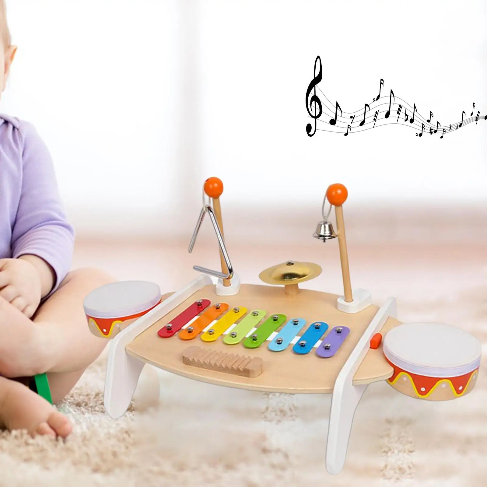 Multifunction Xylophone Musical Toy Musical Instruments Wooden Percussion Toy for Boys