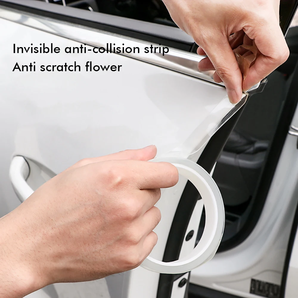 Auto Transparente Aufkleber Tür Rand Schutz Film Anti Scratch Universal Auto Tür Sill Aufkleber Film Auto Stoßstange Schwelle Schutz – Detail 1
