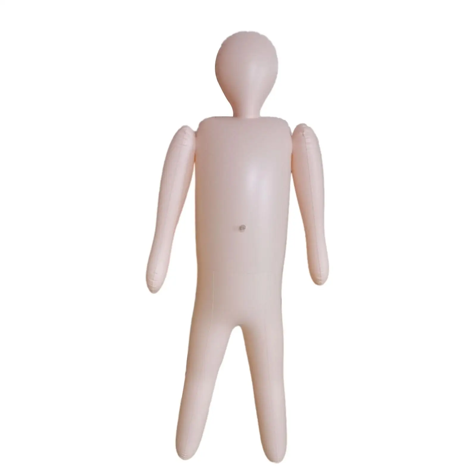 Inflatable Full Body PVC Cosplay 59.84`` Halloween Costume Prop Blow Mannequin for Corridors Doors Patio Indoor Party
