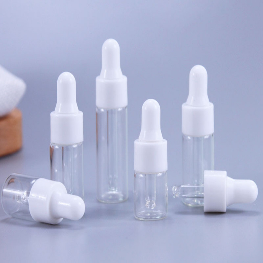 Best of 2Ml 3Ml 5Ml Clear Dropper Bottle Empty White Essential Oils Bottles Glass Vials Dropper Cosmetic Pipette Bottles Refillable Reviews & Tips