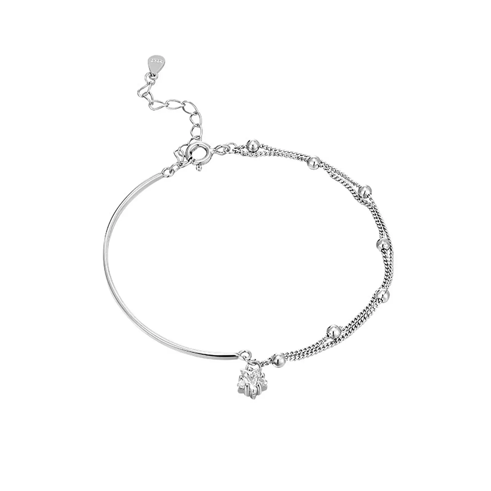 Silver Star Bracelet Accessories Women Bracelet for Lover Girlfriend Wedding