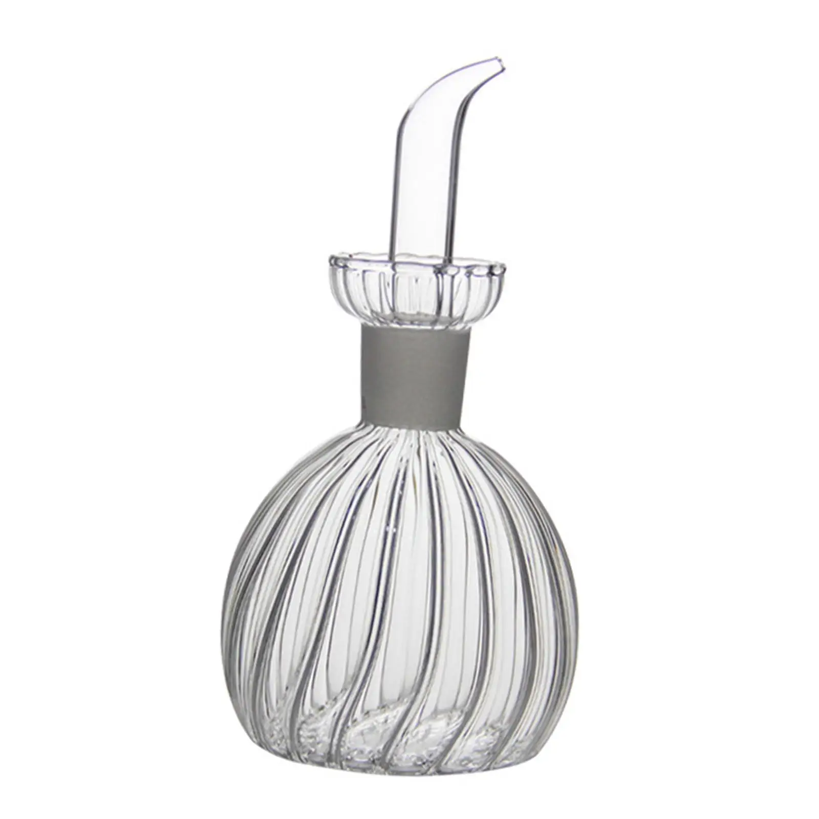Oil Dispenser Bottle for Kitchen Elegant Appearance Transparent Decanter for Kitchen and BBQ Liquid Condiment Container