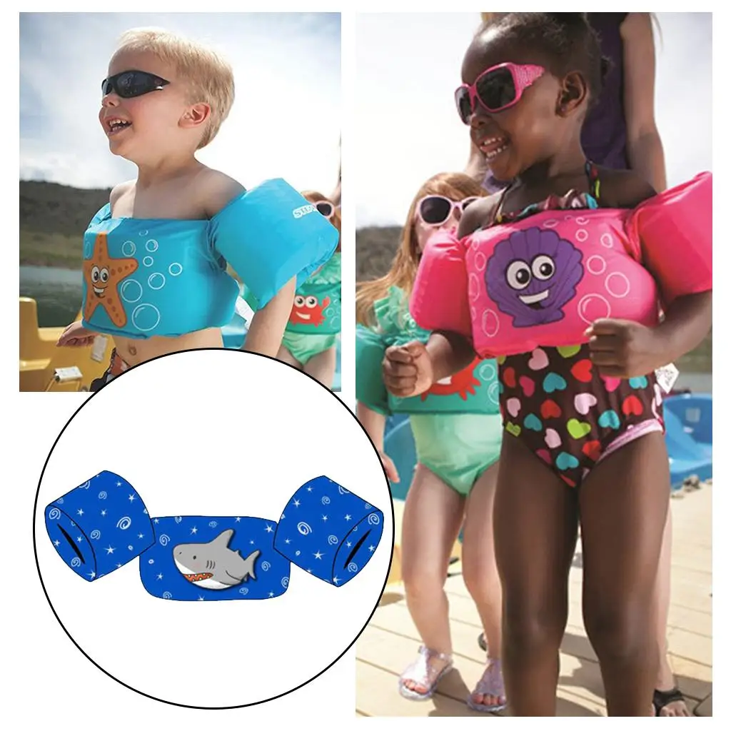 2x Kids Swimming Floats Assistant Floating Armbands Age 2-6 Jacket for Baby