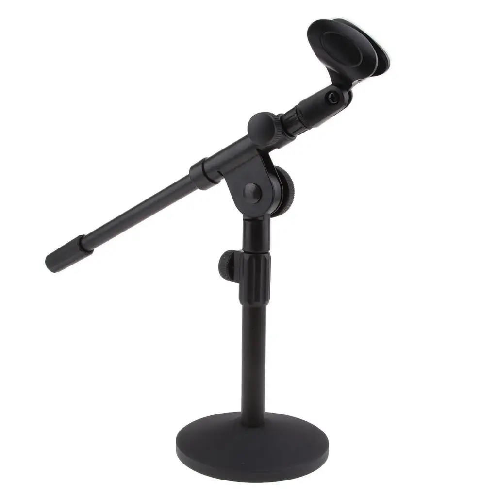 Table Microphone Stand Clip Holder Adjustable for Broadcasting Studio
