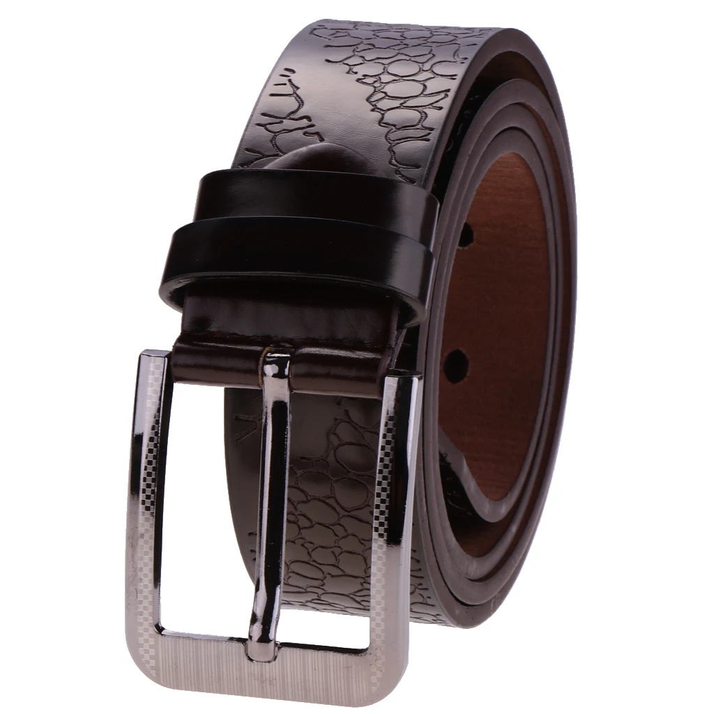 Men` Buckle Belts PU Leather Waistband Waistbelt Fashion Accessory Gift