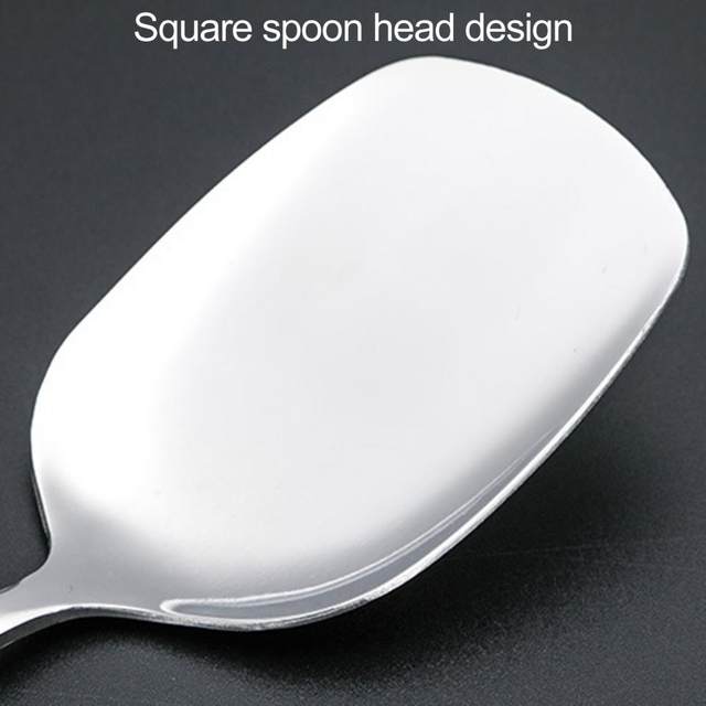 Serving Spoon Stainless Steel Square Head Large Soup - Temu