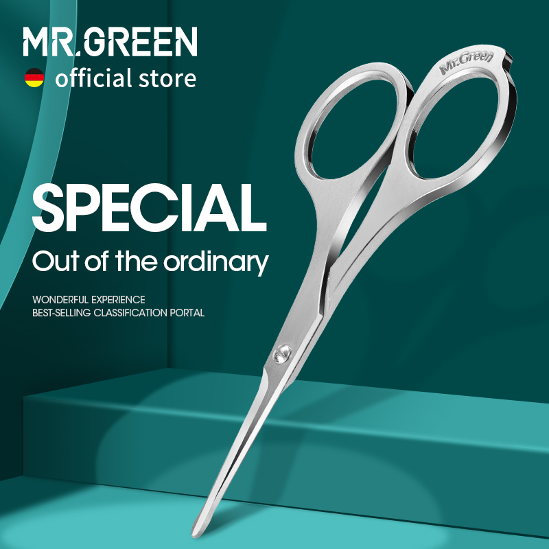 Best of MR.GREEN Nose Hair Scissor Makeup Scissors Surgical Grade Stainless Steel Face Fine Hair Removal Tools With Rounded Tips Reviews & Tips