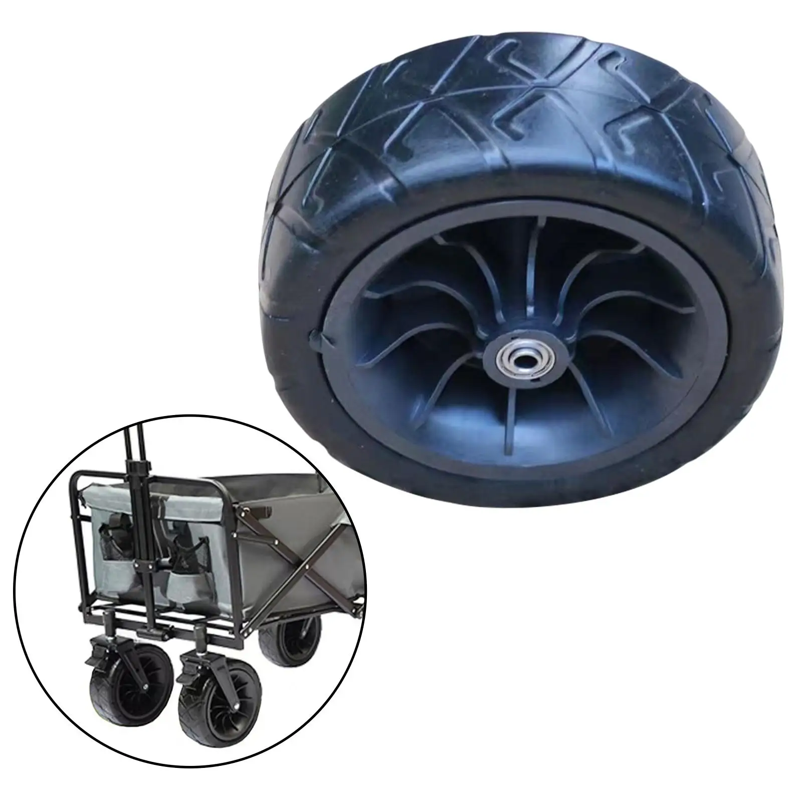 Replacement Wheel for Wagon Garden Cart Shopping Trolley Lawn Mower Wheels