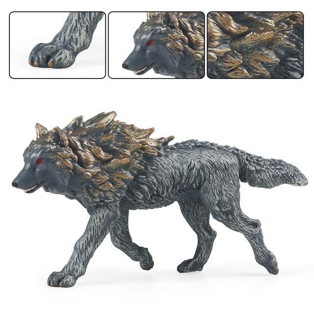 Fashion miniature wolf figurines