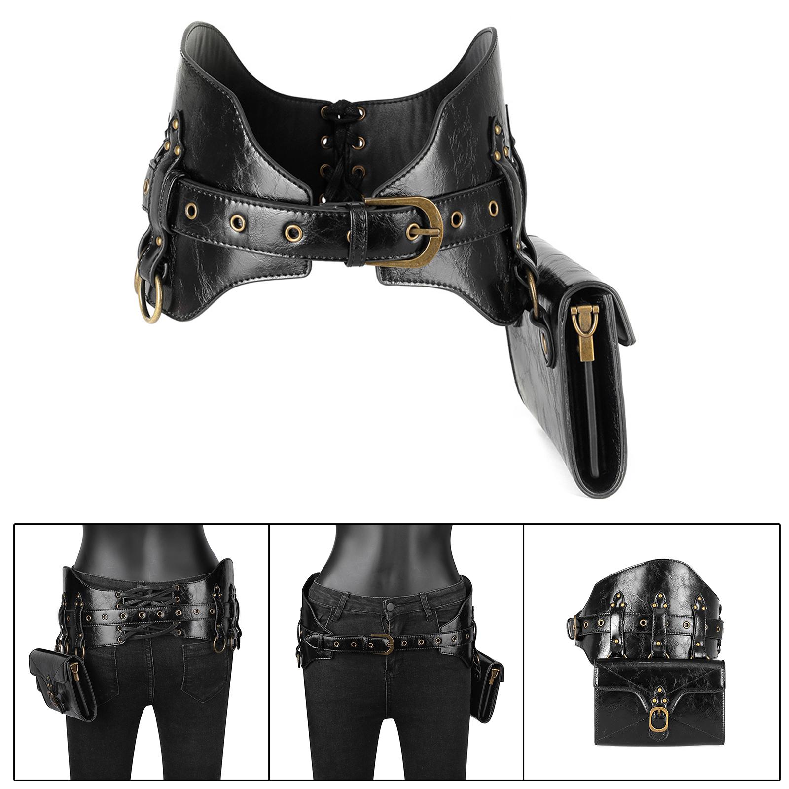 Gothic Waist Packs Handbag Steampunk Bag for Backpacking Short Trips Camping