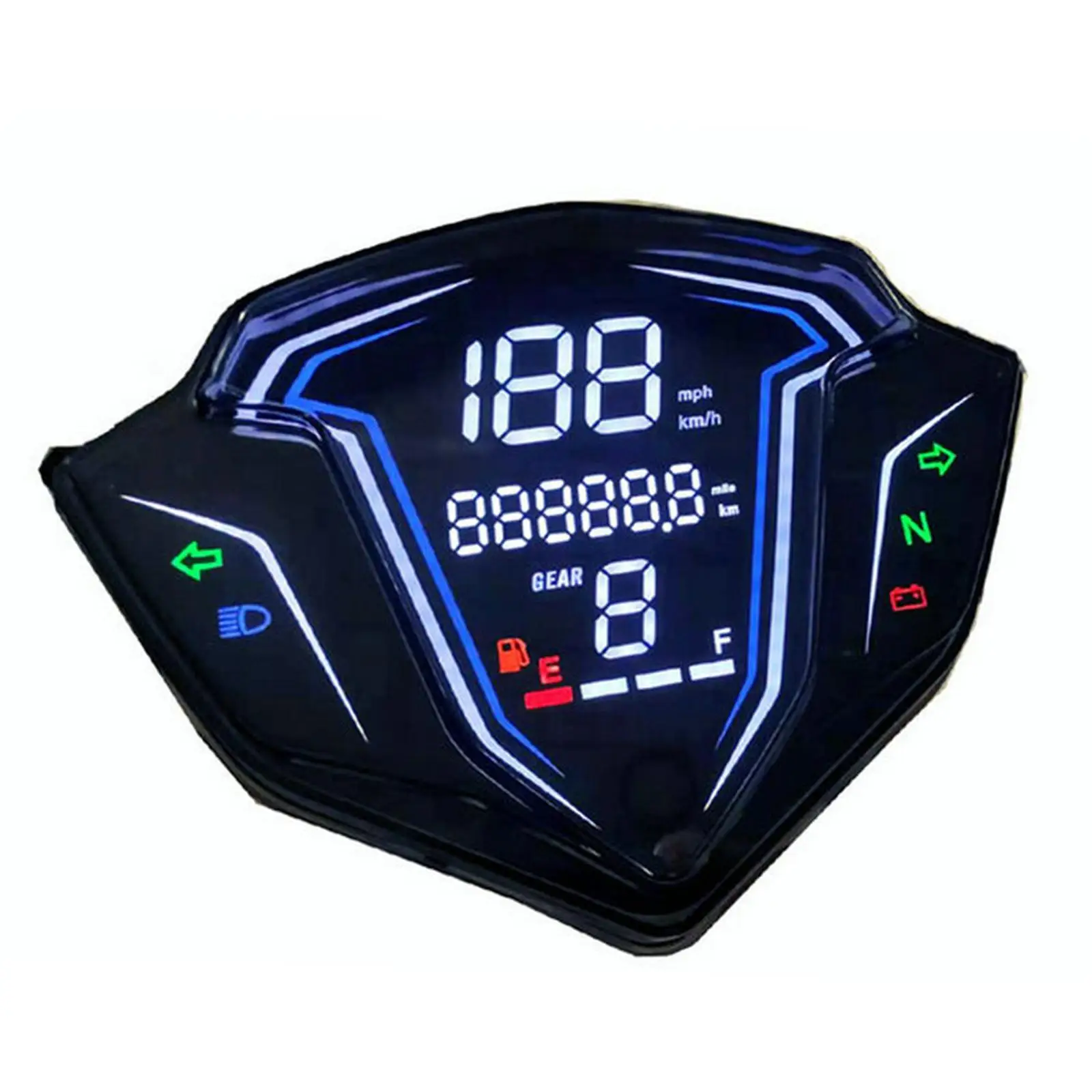 Motorcycle Digital Instrument Modification Part Tachometer Meter Gauge Universal