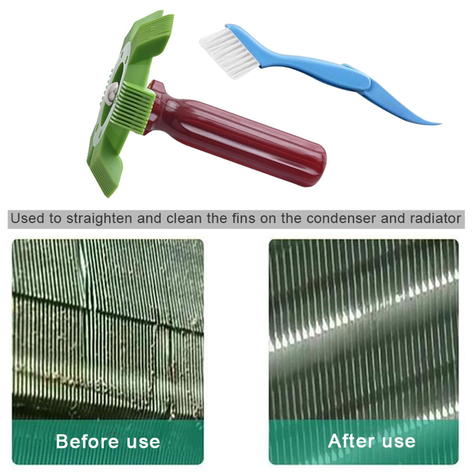 Folding Cleaning Brush Repair Tool Whisk Brush Air Conditioner Condenser Comb Straightener for Kitchen Evaporator