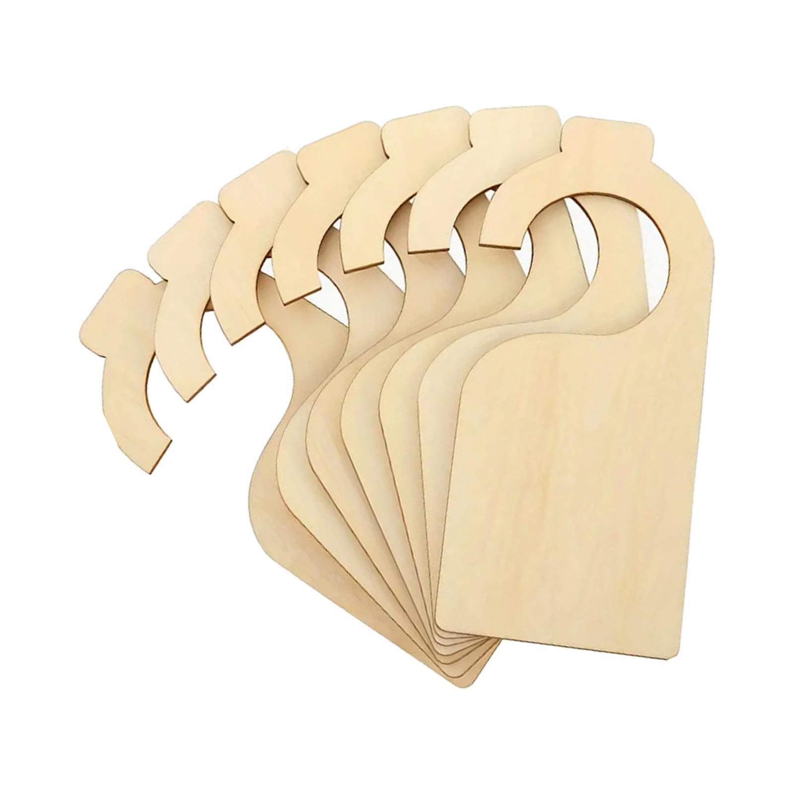 7 Pieces Clothing Rack Size Dividers Wooden Closet Organizers Portable for Department Stores Closet Bedroom Wardrobe Baby Gift