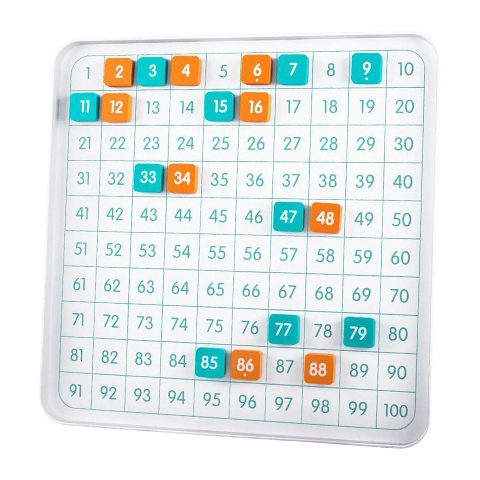 Montessori Number Puzzle Hundred Digital Board Math Toy for Preschool 3 4 5 Years Old Party Favors Birthday Gift Children