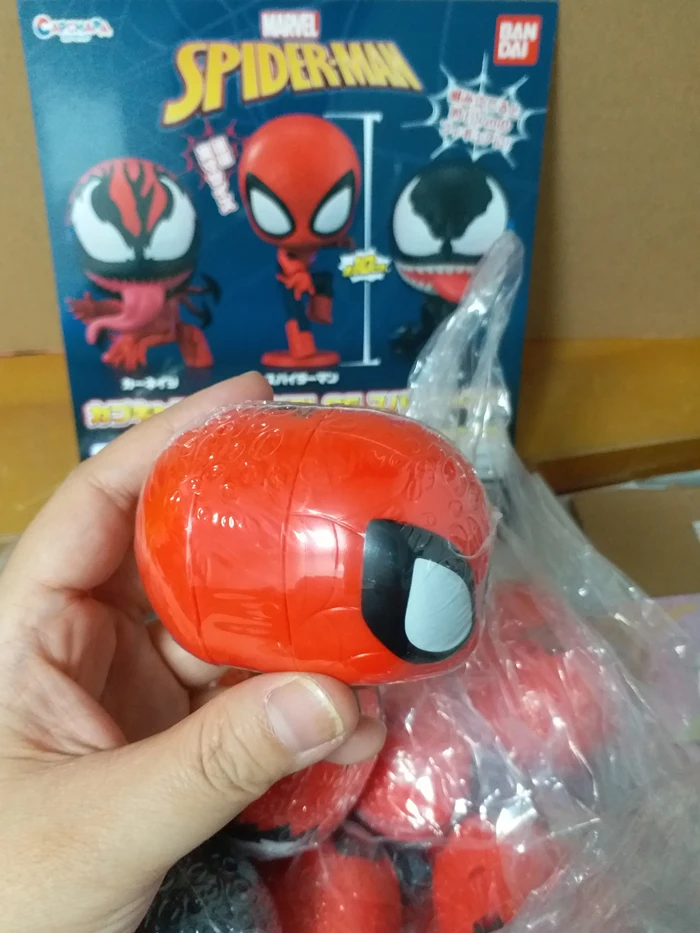 Bandai Marvel Spider Man Massacre Venom Q Version Big Head Gacha Collection  Ornament Gift| | - AliExpress