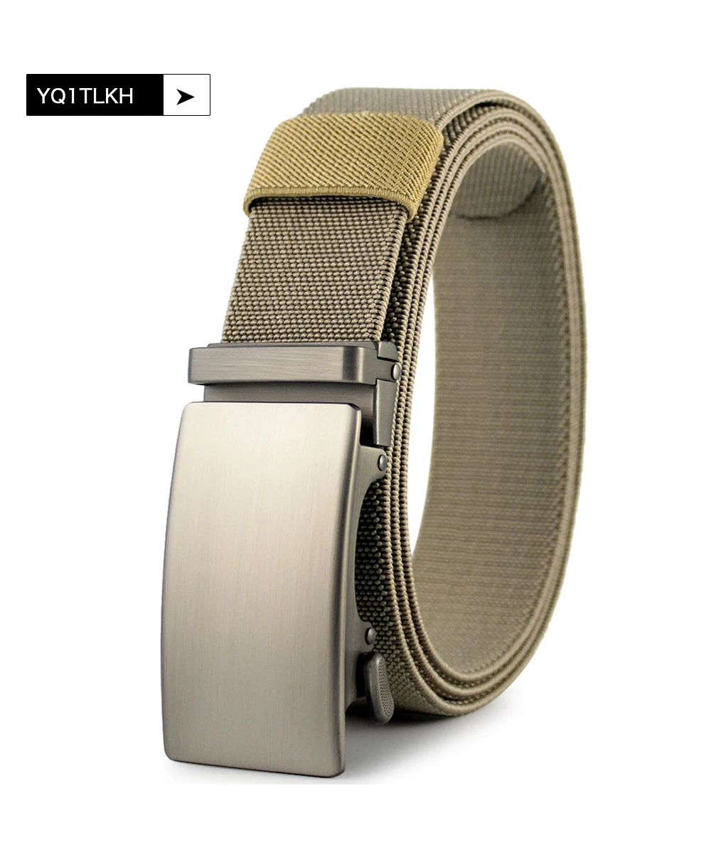 Neue Männer Gürtel taktische Nylon elastischen Gürtel Metall automatische Schnalle harte Stretch Herren Militär gürtel 115-150cm große Gürtel – Detail 22