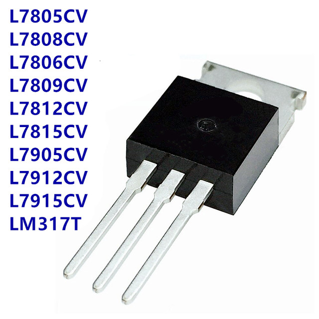 10pieces transistor L78-L79 Series 7805 7806 7808 7809 7812 7815 7905 7912  7915 LM317 LM317T TO-220 Transistor