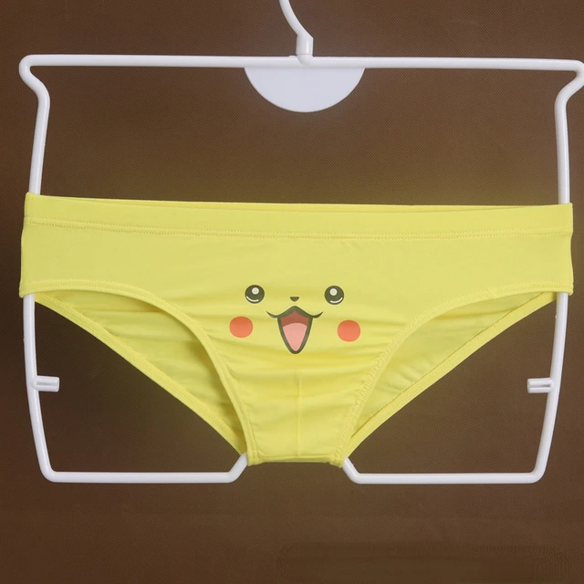 Culotte Pokémon Pikachu Pour Homme Et Femme, Sous-vêtement Sexy En